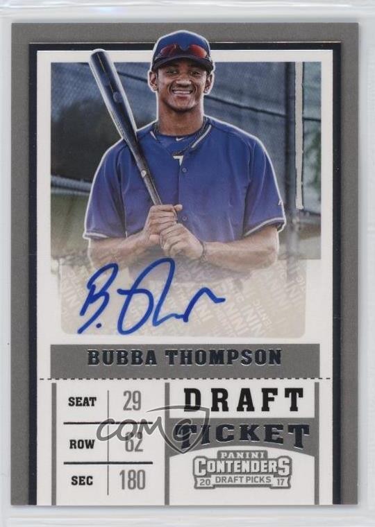 2017 Panini Contenders Draft Picks Ticket Bubba Thompson #53 Auto lx3
