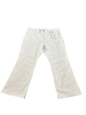 Gloria Vanderbilt Shape Effect White Denim Ankle Boot Jeans Women Sz 18 NWT $48