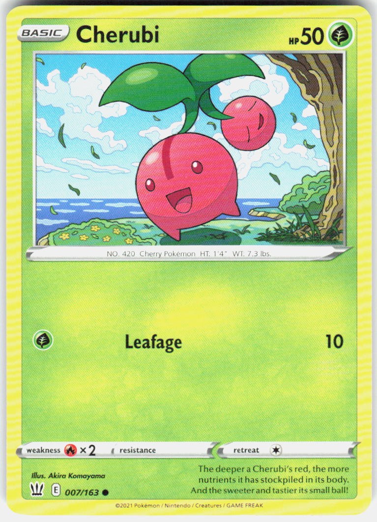 Pokemon SWSH05: Battle Styles Cherubi 007/163] NM 1-1