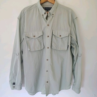 Go Fish Sportwear Vented Long Sleeve Guide Shirt Size XL Outdoor River Fishing 