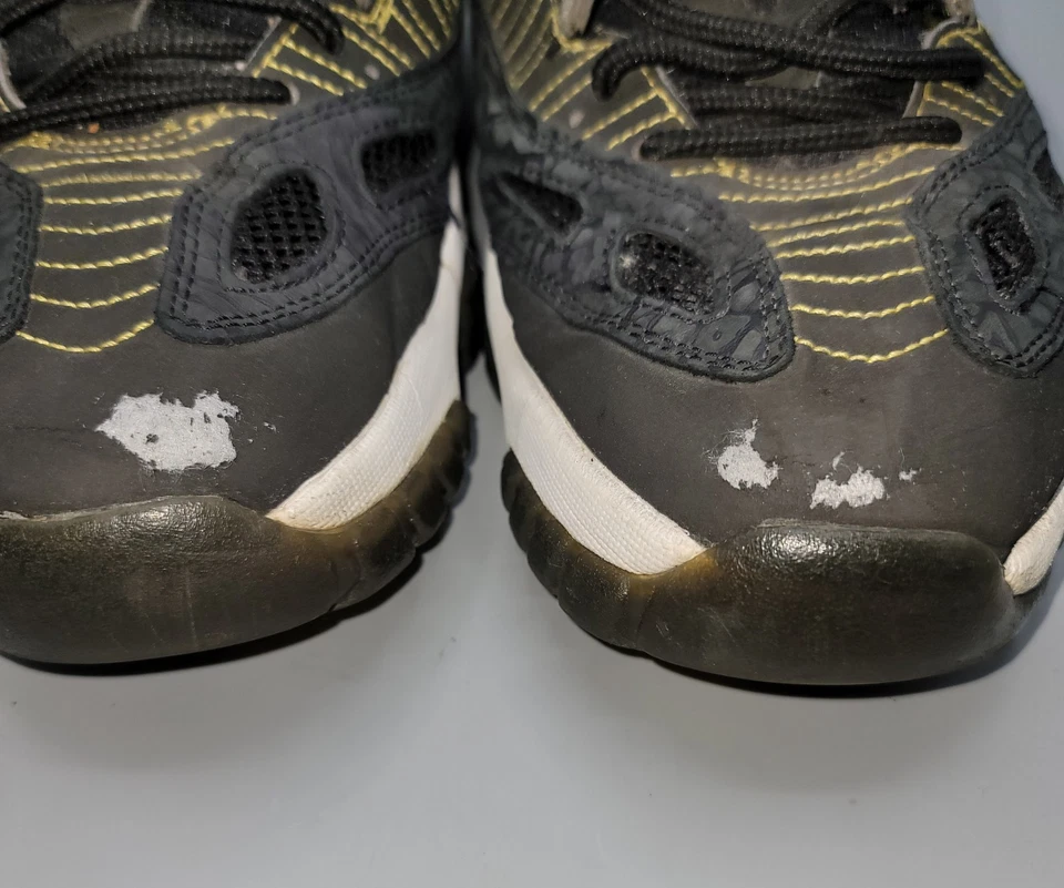 Nike Air Jordan 11 ретро IE низкий Zest мужской размер 13 черная замша желтый - Изображение 4 из 4