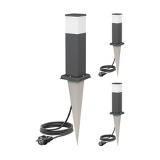 3x Lumière d'allée / Borne d'éclairage / Lampe de jardin POLLY pour