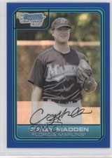 2006 Bowman Draft Chrome Picks Blue Refractor 15/199 Corey Madden #DP39 2u3