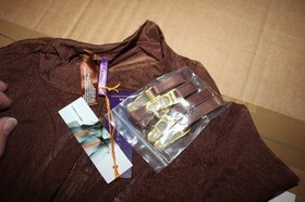 French Luxury Lingerie Maison Close Bodysuit BNWT Corps &agrave; Corps Choc/Neon Sz XL