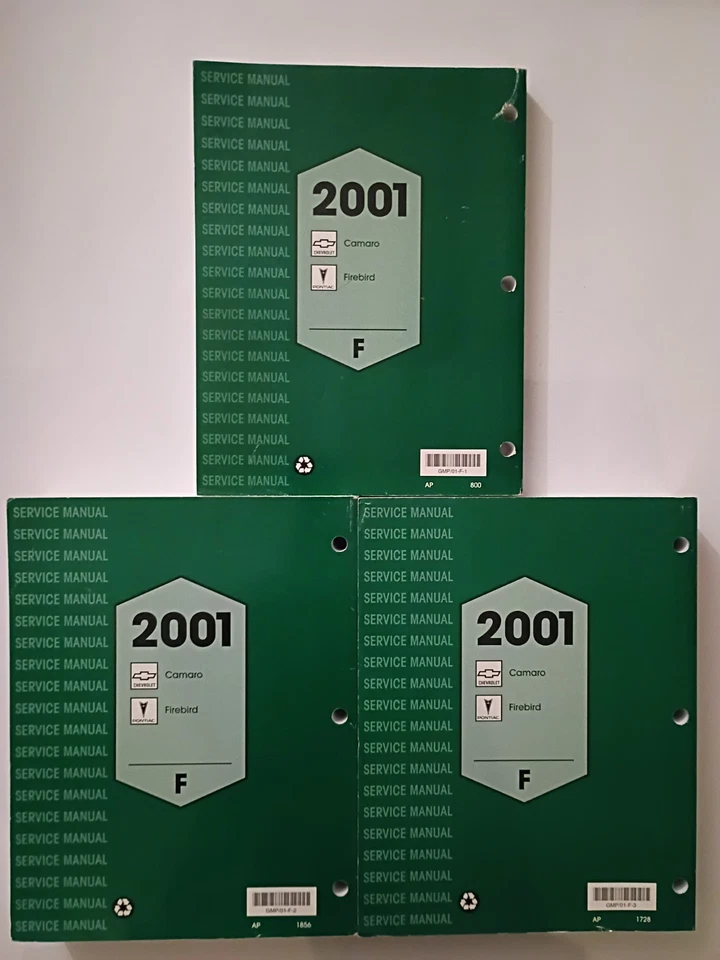 2001 CHEVY CAMARO PONTIAC FIREBIRD Shop Conjunto Manual de Serviço (3) GM - Imagem 2 de 4