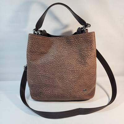 Bush Australia Kangaroo Bucket Bag Handbag Purse Brown w/ Handle & Strap