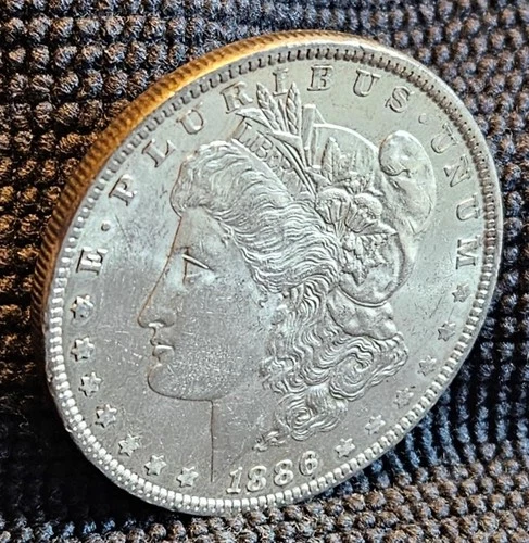 1886 Morgan Silver Dollar- Fineness .90- AU++ Condition