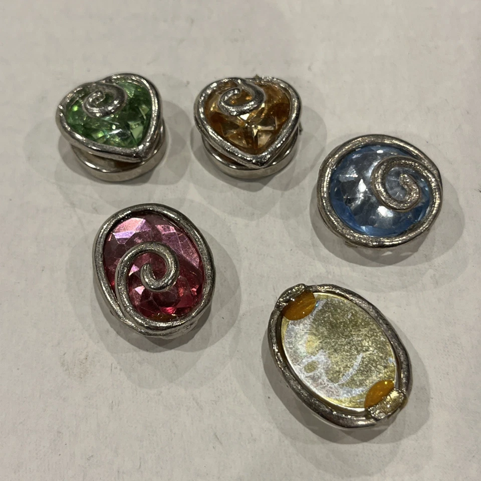 Vintage Button Covers, NONY of New York, Set of 5 - Image 2 of 4