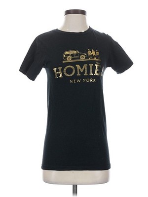 Reason Women Black Short Sleeve T-Shirt S