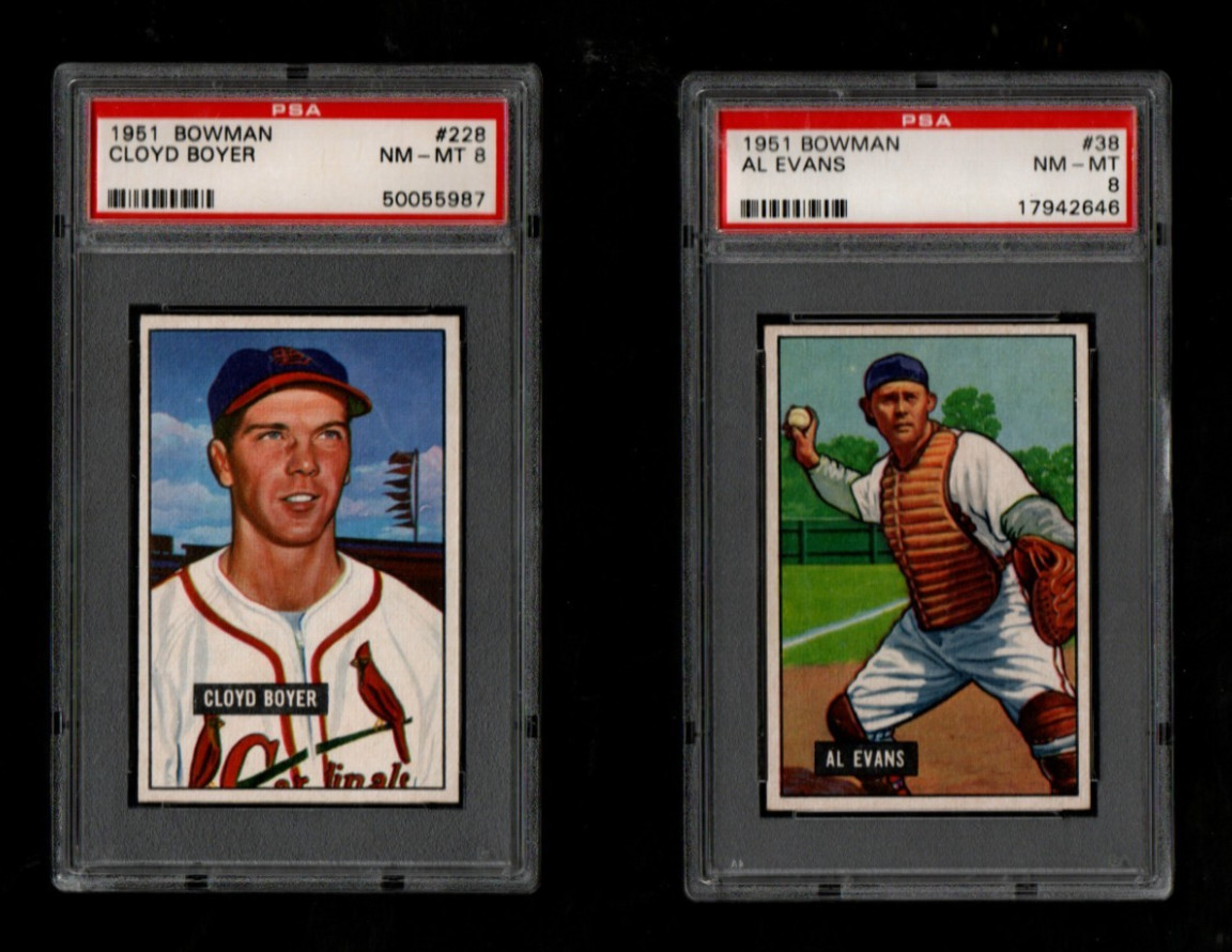 Al Evans #38 Baseball Cards 1951 Bowman trading card — raw and PSA graded price guide
