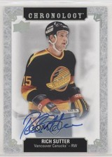 2018-19 Upper Deck Chronology Franchise History Rich Sutter #FH-VA-RS Auto ty3