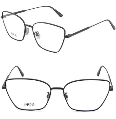 CHRISTIAN DIOR GEMDIORO B2U Black Metal Optical Eyeglasses GemDior CD50055U
