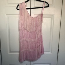Light Pink Fringe ASOS Design Swim Cover Up Size US 10