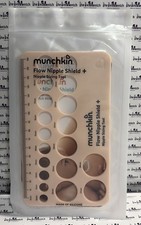 MUNCHKIN Flow Nipple Shield  Nipple Sizing Tool  Made of Silicone BRAND NEW