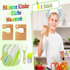 8PCS Kindermesser Kinder Messer Schneiden Lernen Messer Kleinkind Mit Schäler