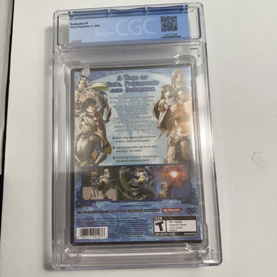 2005 PS2 Suikoden IV 4 Graded Cgc 9.6 A Seal NEW SEALED Playstation 2 - Image 2 of 4