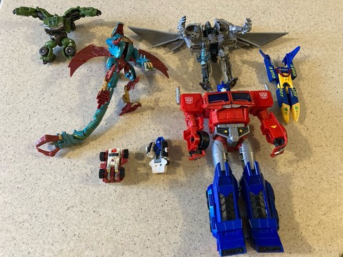 Vintage Transformers Toys  LOT OF 7Some from the 80's Some Flaws