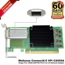 Dell Mellanox ConnectX-5 CX555A 1-Port 100GbE EDR IB QSFP Network Adapter 6FKDT