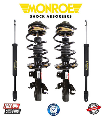Complete Monroe Kit Front Coil Spring & Rear Shock For 13-16 Dodge Dart