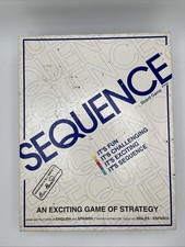 Juego de Mesa Secuencia Vintage Emocionante Juego de Estrategia 1995 COMPLETO Juego Familiar