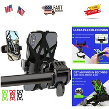Bike  Motorcycle Phone Mount - GPS Cell Phone Holder for Bicycle Handlebar -...