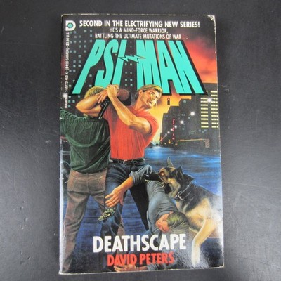 Psi-Man Deathscape David Peters 1991 First Printing Sci-Fi Action Diamond Books