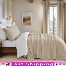 Classic Cotton Quilt Set Reversible Soft Comfort Bedding Coverlet W/ Shams New
