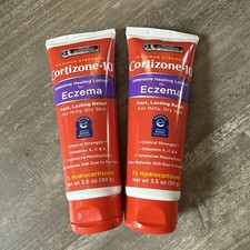 Cortizone-10 ECZEMA 1 Hydrocortisone Anti-Itch Cream 3.5 oz. ea.  LOT OF 2 