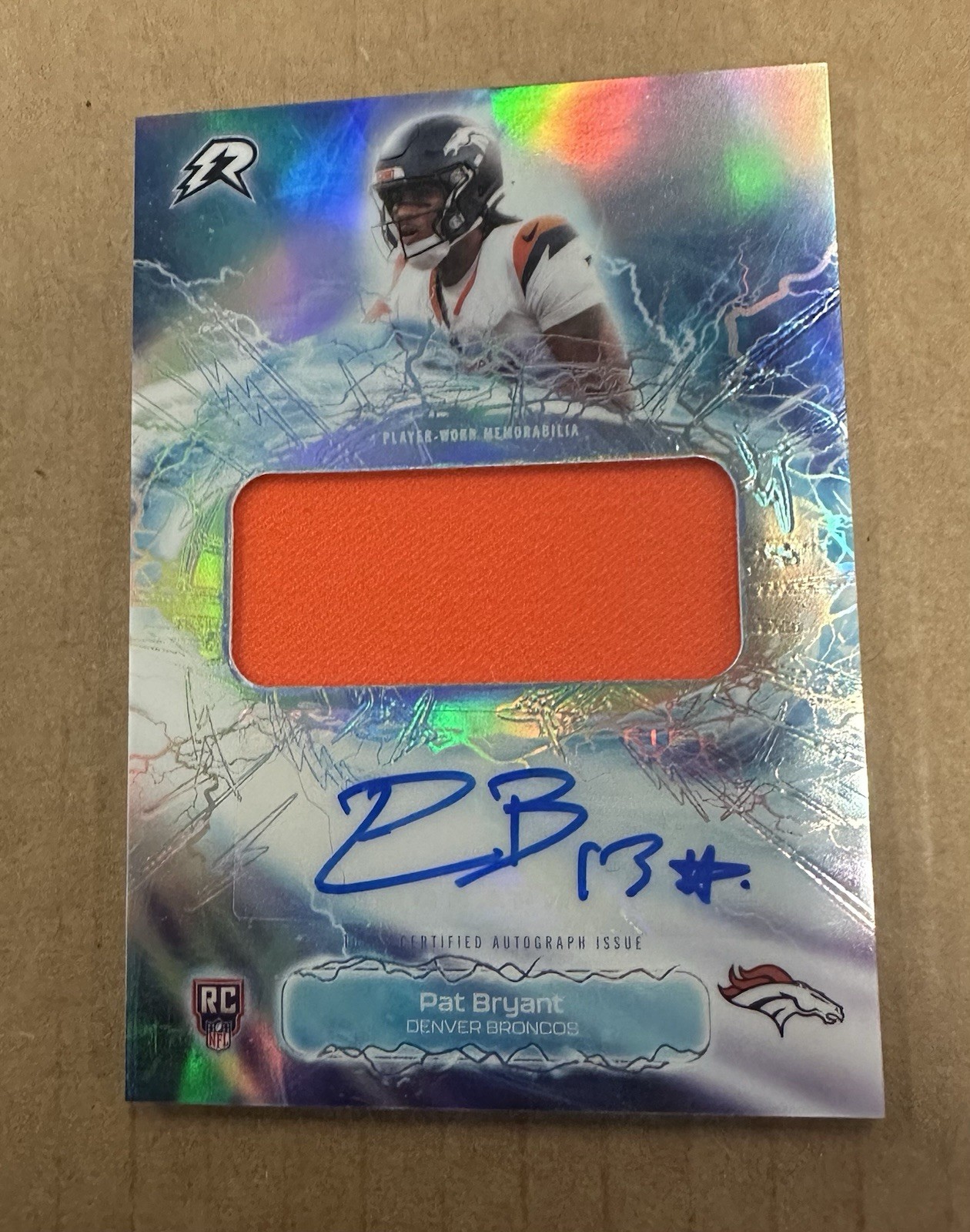 2025 Topps Resurgance Football Pat Bryant RC Radial Rookie Relic Autograph CLEAN