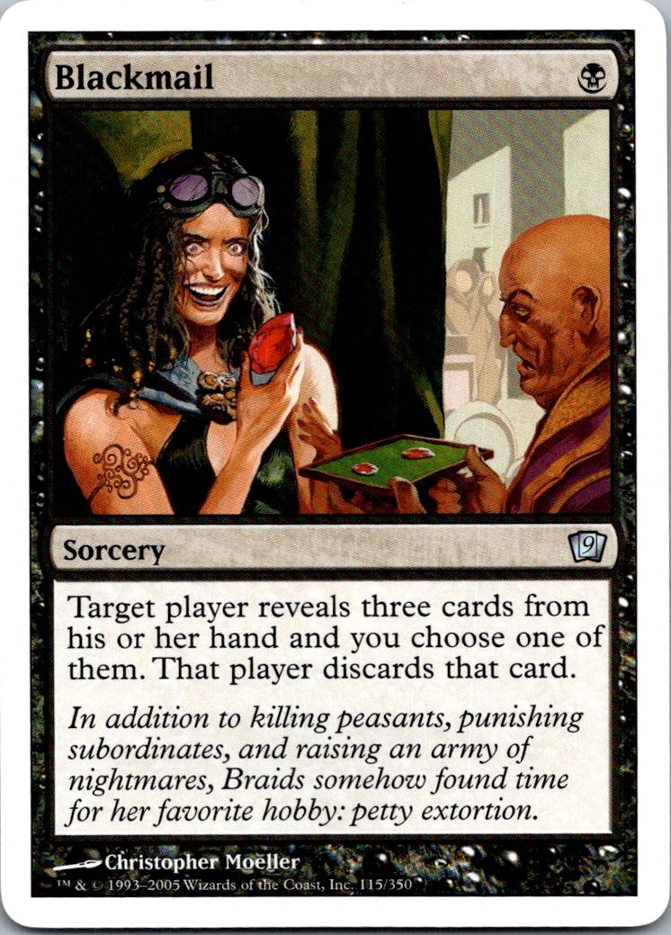 Blackmail U 9ED #115 NM MTG Magic