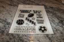 Recollections "You're a Winner" Poly Stamps Set of 12 New