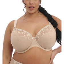 72 ELOMI 4380 CHARLEY FULL FIGURE UNDERWIRE CONVERTIBLE PLUNGE BRA SZ 42DD U.S.