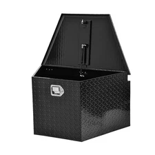 AUTOSAVER88 33" Aluminum Trailer Tongue Box, Heavy Duty Diamond Plate Trailer...