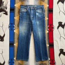 Vintage 90s Men  s Levi  s 517 Boot Cut Denim Blue Jeans Size 34x28 Western