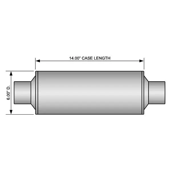 For Dodge Ram 1500 04-10 Exhaust Muffler dBX Series Stainless Steel Round Foto 4 de 4