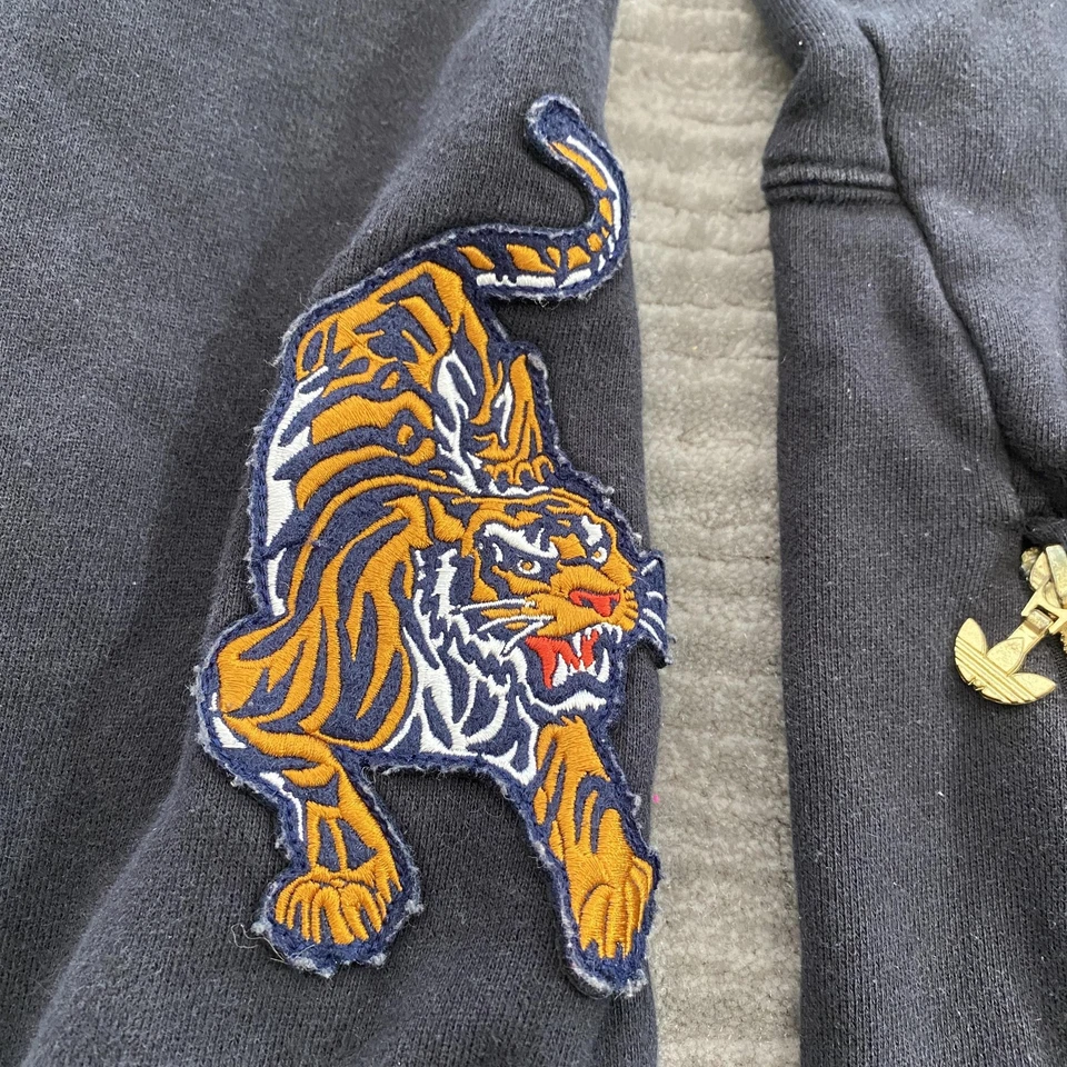 Adidas Originals Hoodie Mens Medium Black Trefoil Tiger CNY Zip Pockets GC8381 - Image 3 of 4