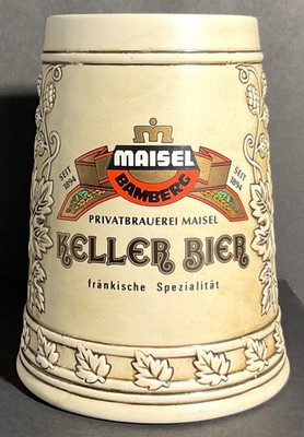 Maisel Keller Bier 0.5L Beer Stein from the Privatbrauerei Maisel in Bamberg -GC