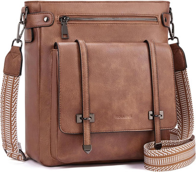Crossbody Bags for Women,Multi Pocket Crossbody Purses Vegan Leather Shoulder Ha