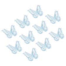 10Pcs Farfalle Decorazioni, 2" Toppe Farfalle, Blu