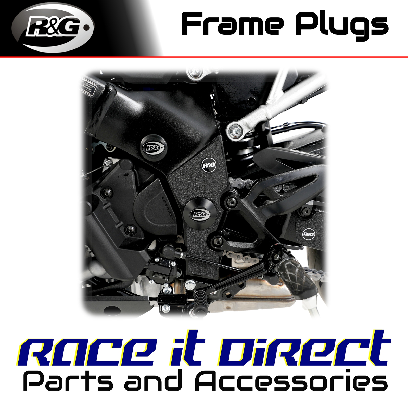 Frame Plugs for Suzuki Katana 2019-2026 LHS Lower R&G