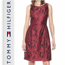 TOMMY HILFIGER Floral Embossed Dress Size 12