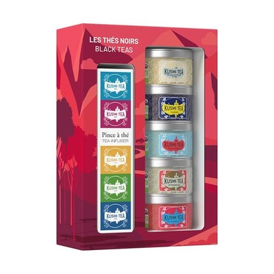 Best Kusmi Tea - Organic Black Variety Box + Infuser Gift Idea for Men and Women