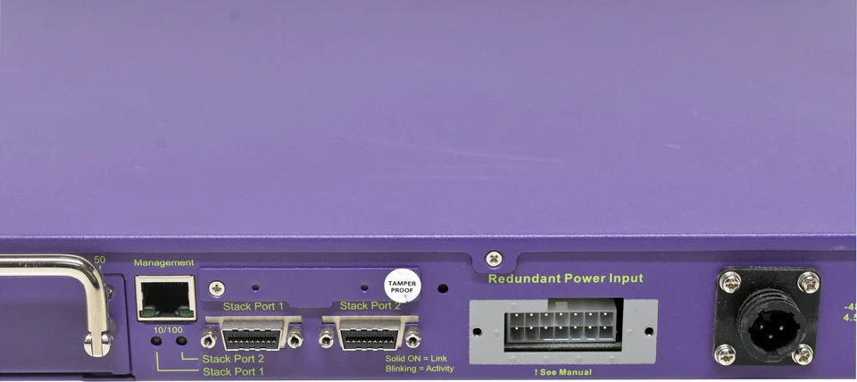 Extreme Summit X450a-48tDC 16165 48-Port RJ-45 GE Switch 4x 1G SFP no PSU - Image 4 of 4
