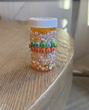 Bedazzled Medication Bottle Chill Pills Funny Gift