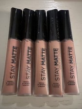 5x Rimmel Stay Matte Lip Color Liquid Be My Baby 700 0.21 oz
