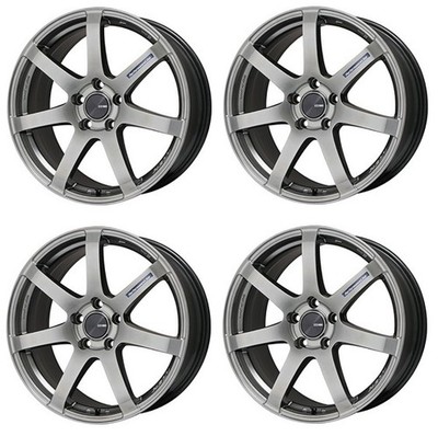 Genuine ENKEI Wheels PF07 17x8.0J +48 5x114.3 Dark Silver [Set of 4]