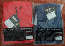 2x Traverrse Flame Retardant Lightweight Pro-Flame plus FR Coverall 38R Red Blue