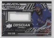 2022-23 SPx UD Black Obsidian Jersey 36/399 Mika Zibanejad #OJ-MZ 0ro5