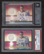 2001 Bowman Chrome REFRACTOR Game-Used JERSEY AUTO Drew Brees RC! PSA 10 BGS 1/1