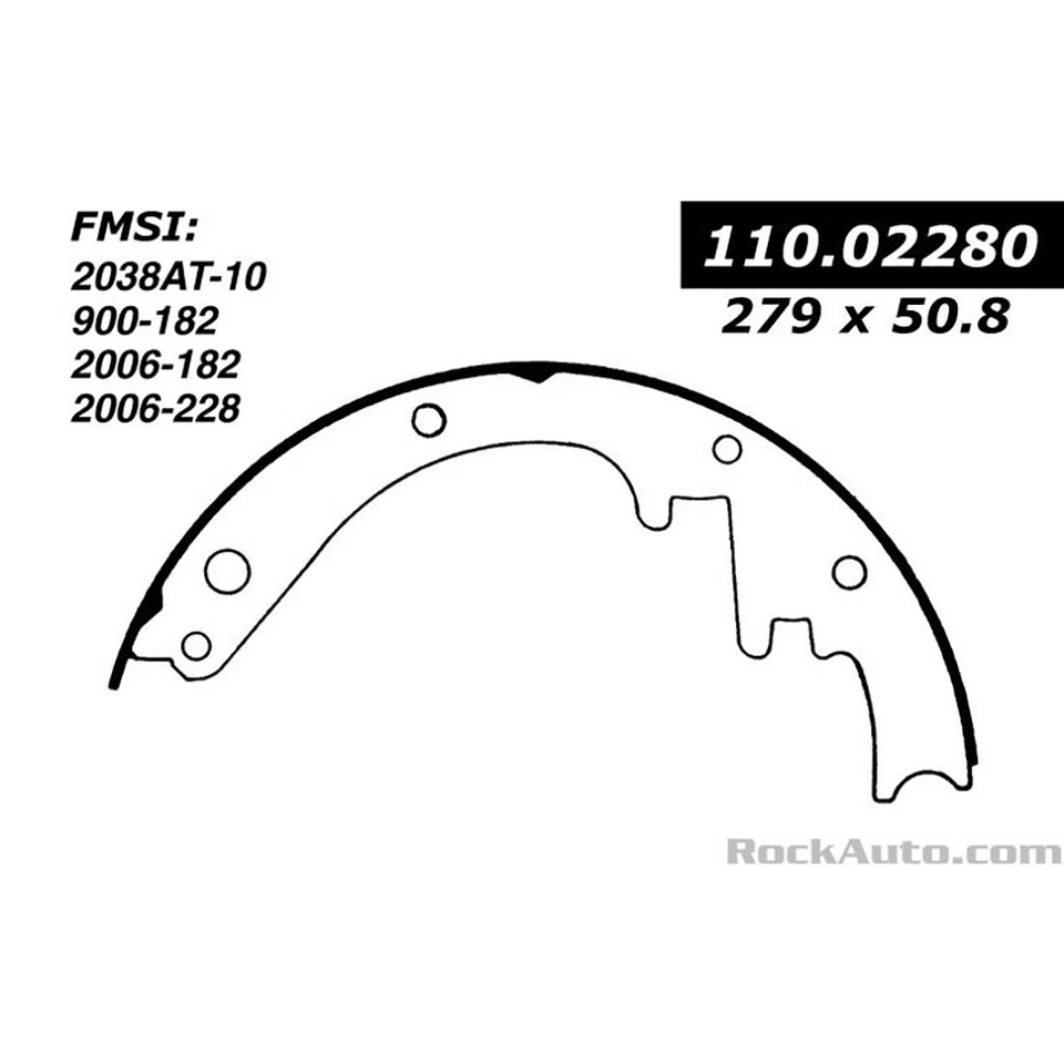 Juego de 2 zapatas de freno delanteras traseras para panel Chevrolet C10 1960 1961 1962 63 1964 Foto 2 de 4